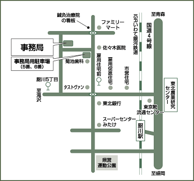 環境パートナーシップいわての地図